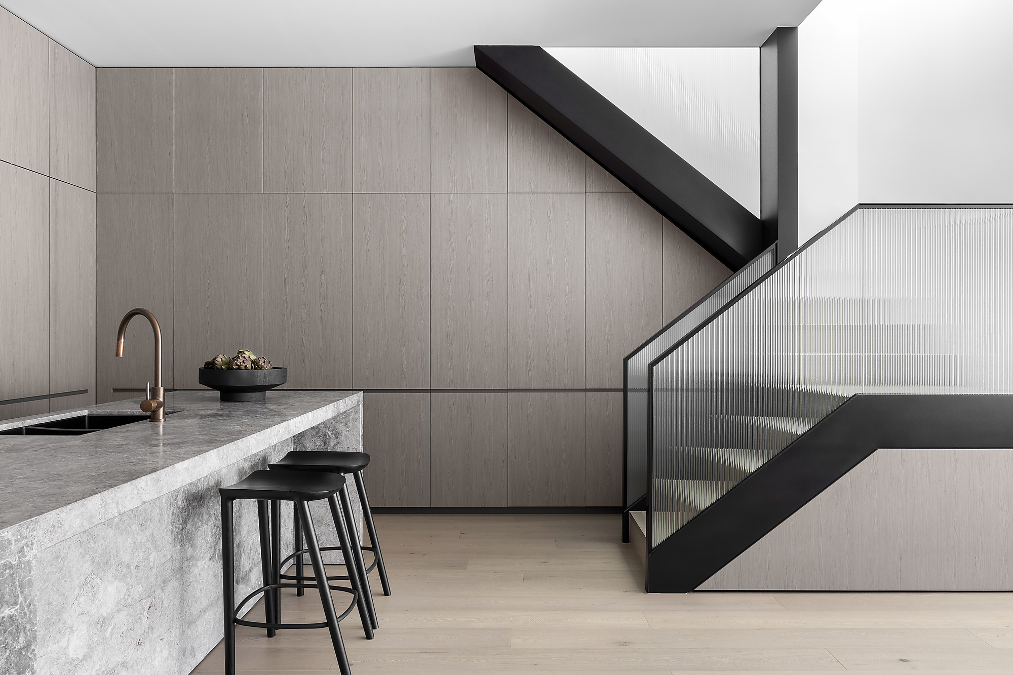 Interior photograph of Toorak Town Residence by Timothy Kaye